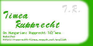 timea rupprecht business card